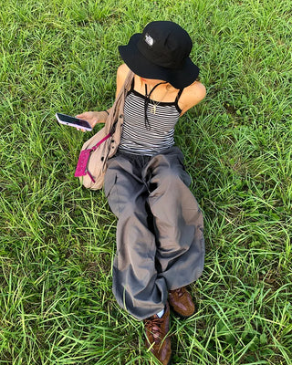 (Unisex) Elastic Waist Summer Cargo Jogger Pants