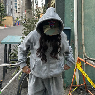 (Unisex) Fleece Zip Hoodie