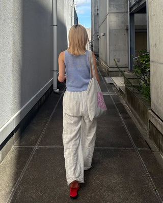 Summer knit sleeveless top