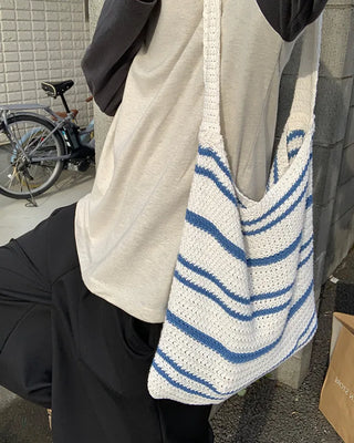 Border knit eco bag