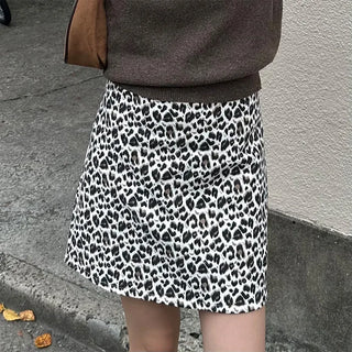 Leopard print skirt