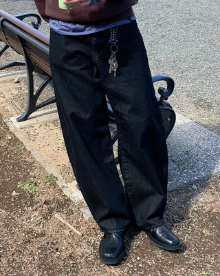 Big wide denim pants
