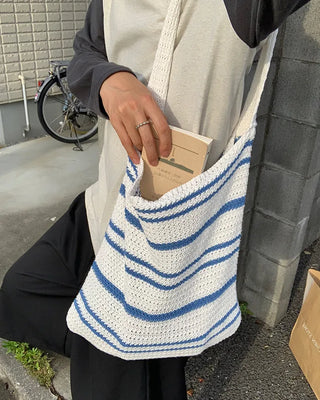Border knit eco bag