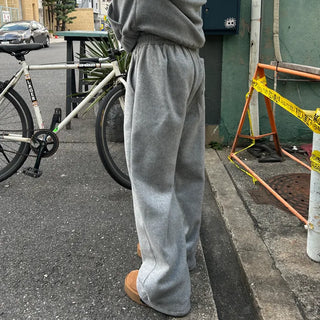 (Unisex) Fleece-stuffed elastic waist pants
