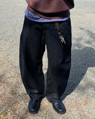 Big wide denim pants