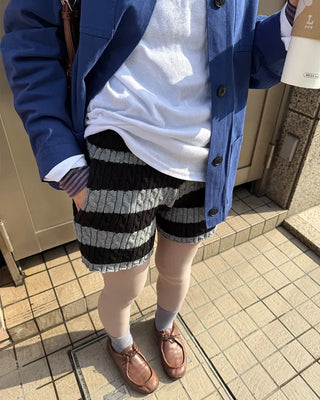 Striped Cable Shorts
