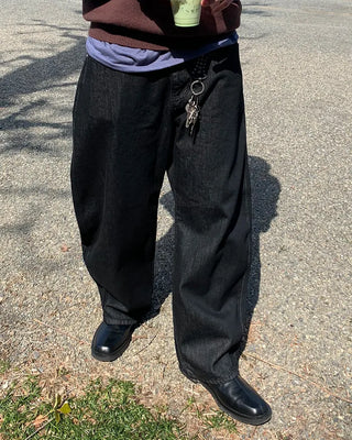 Big wide denim pants