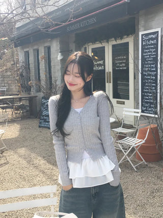 -3kg Slim Twist Cardigan (12 colors)