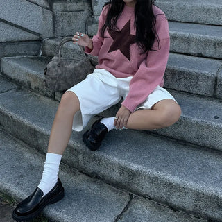 Round platform loafers