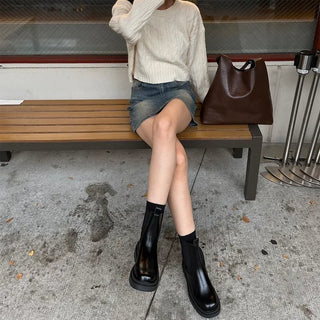 Twisted Cropped Knit