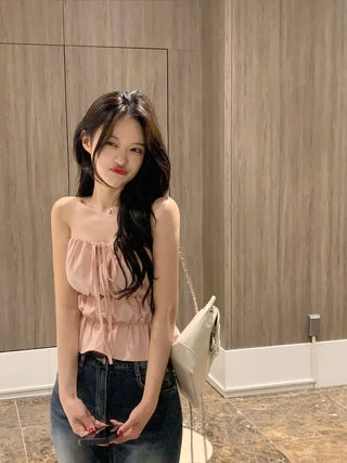 [2-Way] Strap Top Blouse (4 colors)