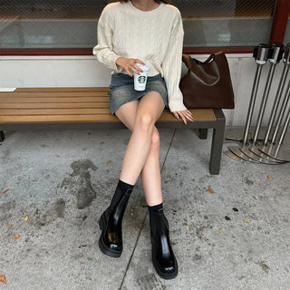 Twisted Cropped Knit