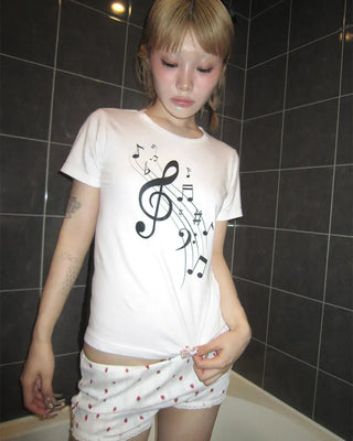 [3rd Re-release] (ORIGINAL) Musical Slim Fit T-Shirt