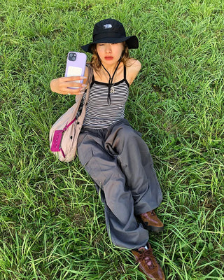 (Unisex) Elastic Waist Summer Cargo Jogger Pants