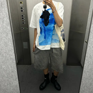 Checked Carpenter Half Pants