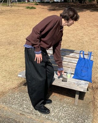 Big wide denim pants