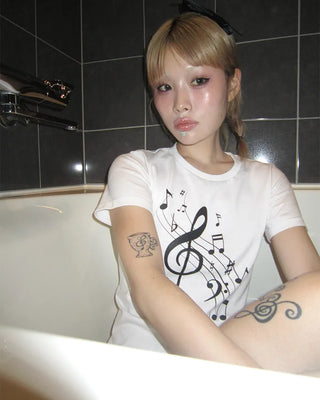 [3rd Re-release] (ORIGINAL) Musical Slim Fit T-Shirt