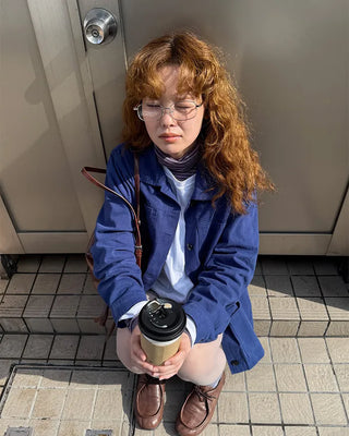 Square metal simple glasses
