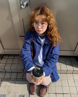 Square metal simple glasses
