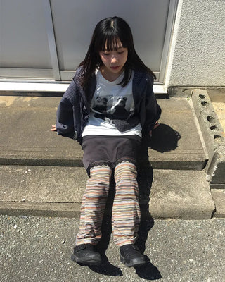 Colorful multi-stripe easy pants