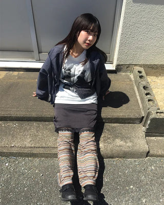 Colorful multi-stripe easy pants