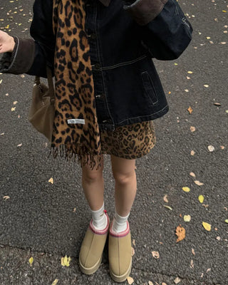 Leopard print scarf