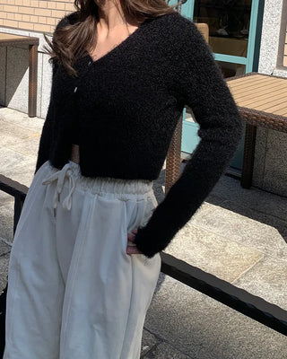 Balloon Sleeve Embossed Jumper
