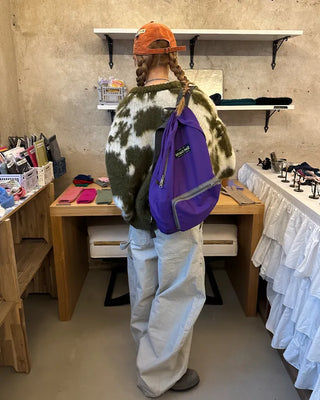 Cowhide Pattern Mohair Knit Loose Sweater