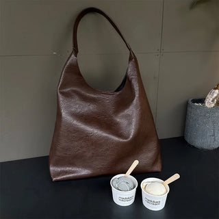 Square leather shoulder bag