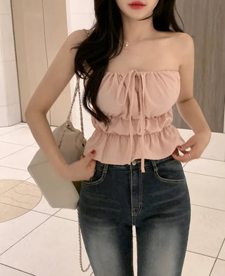 [2-Way] Strap Top Blouse (4 colors)