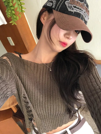 Vintage denim two-tone cap (3 colors)