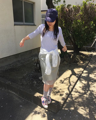 Layered Nylon Easy Skirt
