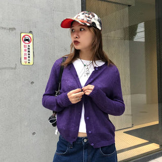 Colorful wool cardigan