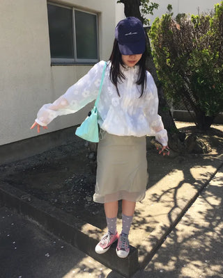 Layered Nylon Easy Skirt