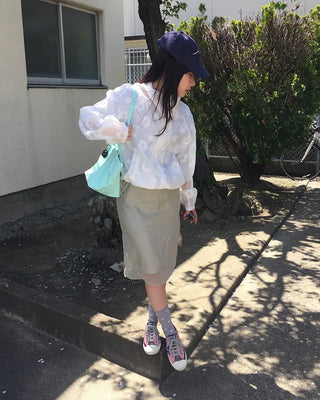 Flower Patch Jacquard Sheer Windbreaker
