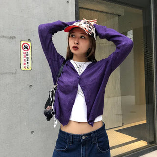Colorful wool cardigan