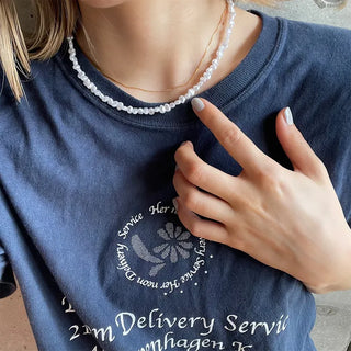 Mini pearl necklace