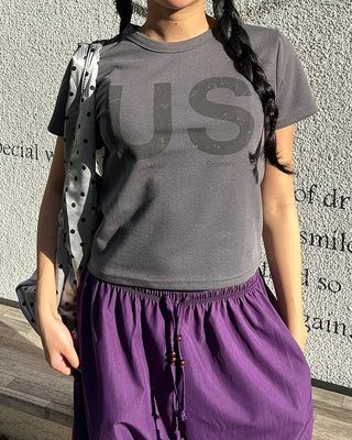 US Print Mini Short Sleeve T-Shirt
