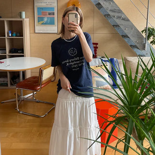 Tiered elastic skirt