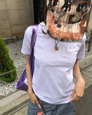 Pencil stripe balloon carpenter pants