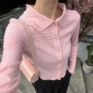 Asymmetrical Cropped Color Cardigan
