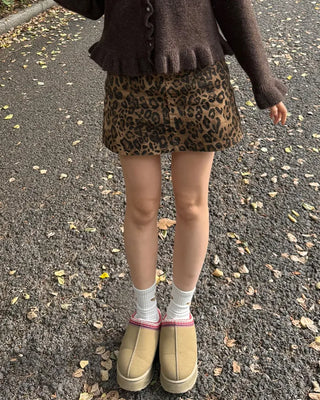Ethnic suede platform shoes