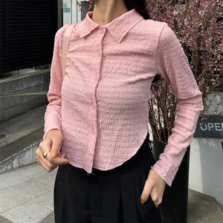 Asymmetrical Cropped Color Cardigan