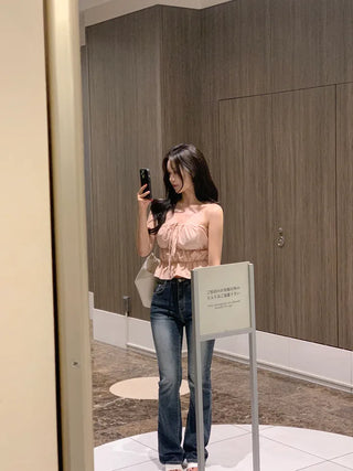 [2-Way] Strap Top Blouse (4 colors)