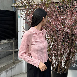 Asymmetrical Cropped Color Cardigan