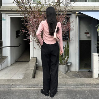 Asymmetrical Cropped Color Cardigan