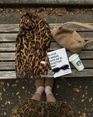 Leopard print scarf