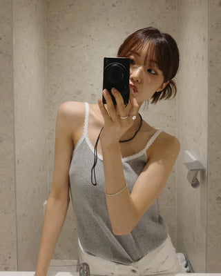 Lace-point camisole