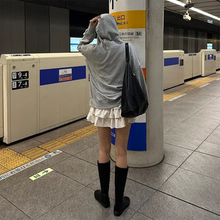 One-pocket hooded sweatshirt