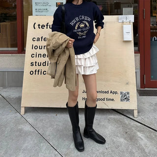 Tiered mini skirt